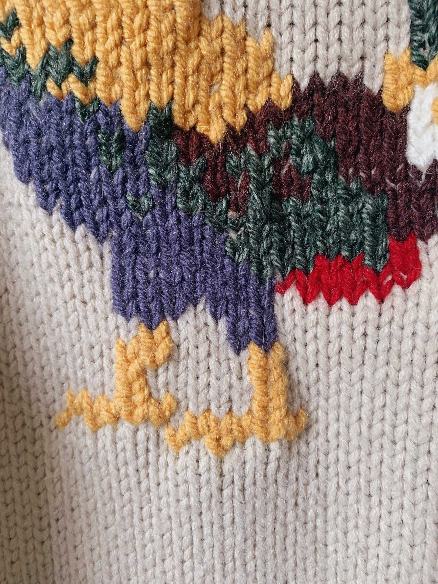 Chicken Embroidered Sweater