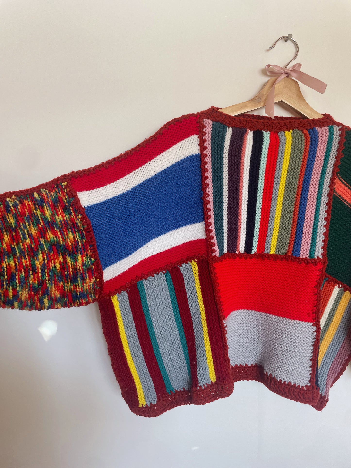 Upcycled Blanket Patchwork Sweater - Reversible