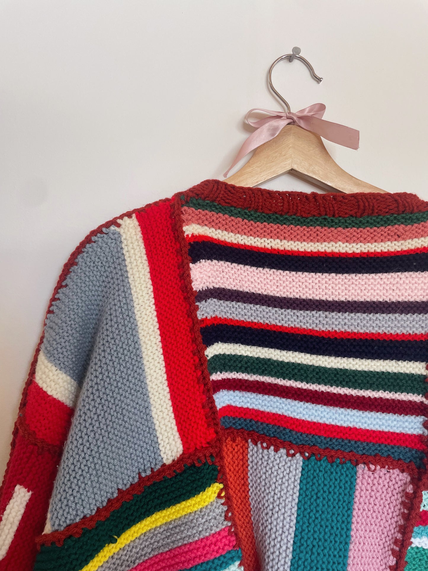 Upcycled Blanket Patchwork Sweater - Reversible