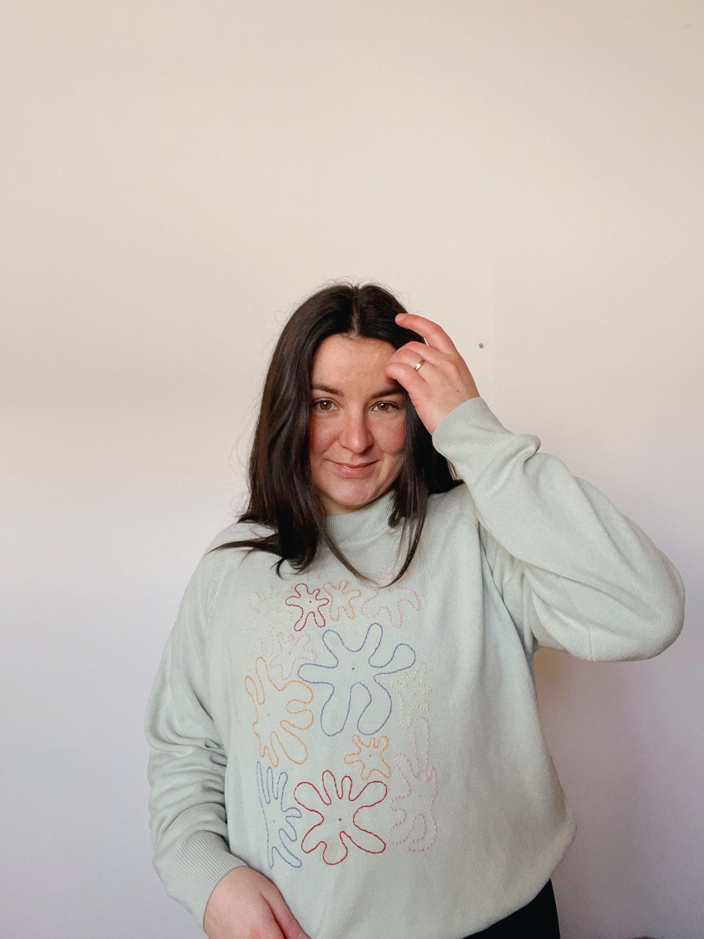 Squigles Embroidered Sweater