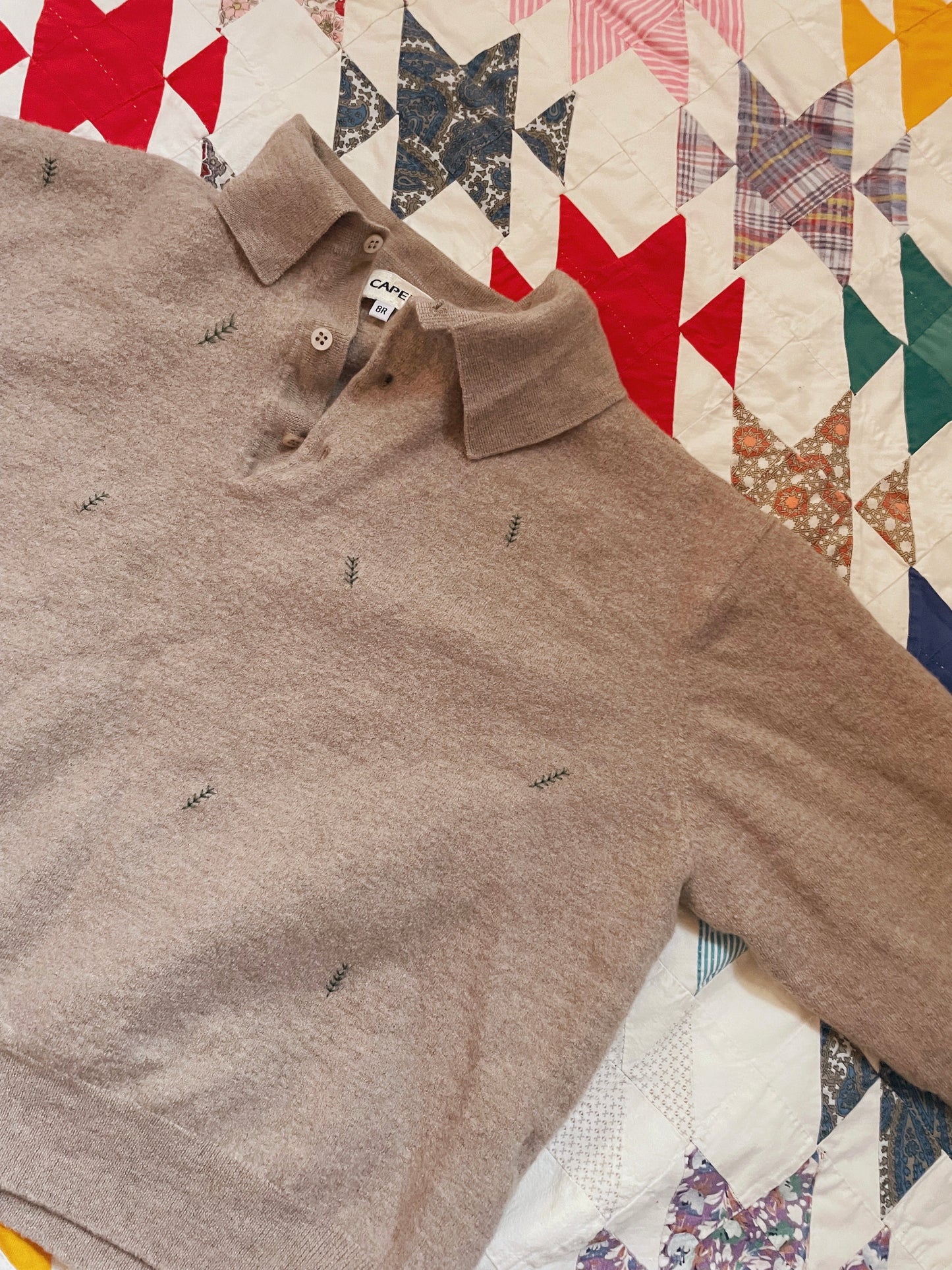 Baby Leaves Upcycled Sweater