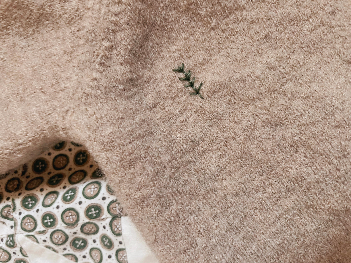 Baby Leaves Upcycled Sweater