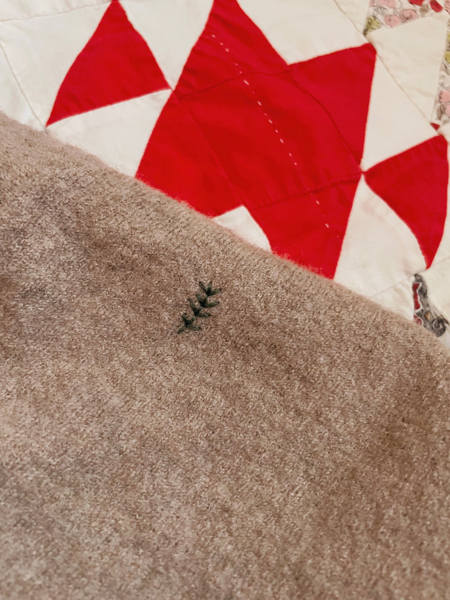 Baby Leaves Upcycled Sweater