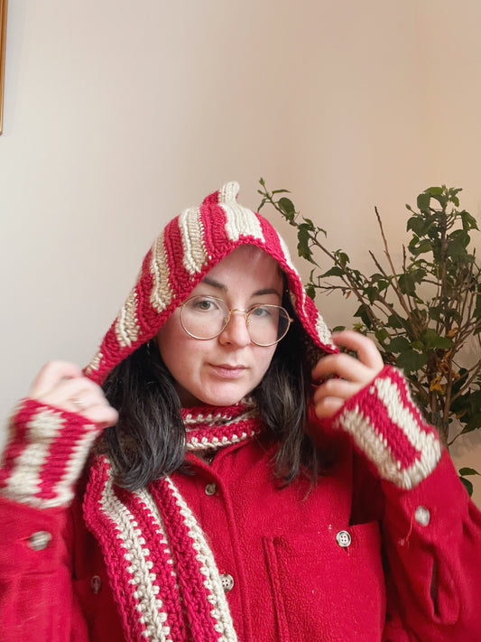 PATTERN ONLY - Dandelion Hood and Mitten Set