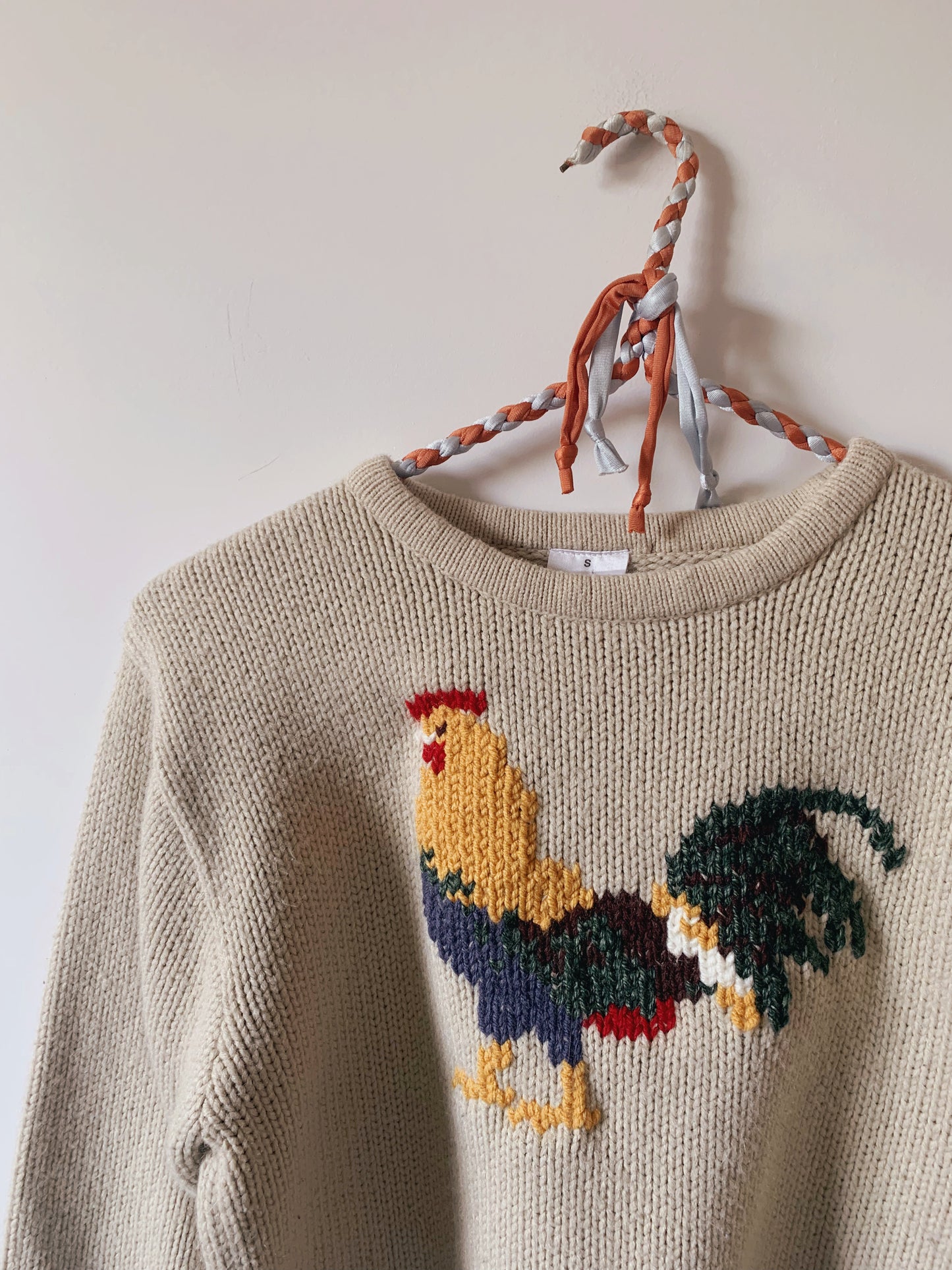 Chicken Embroidered Sweater