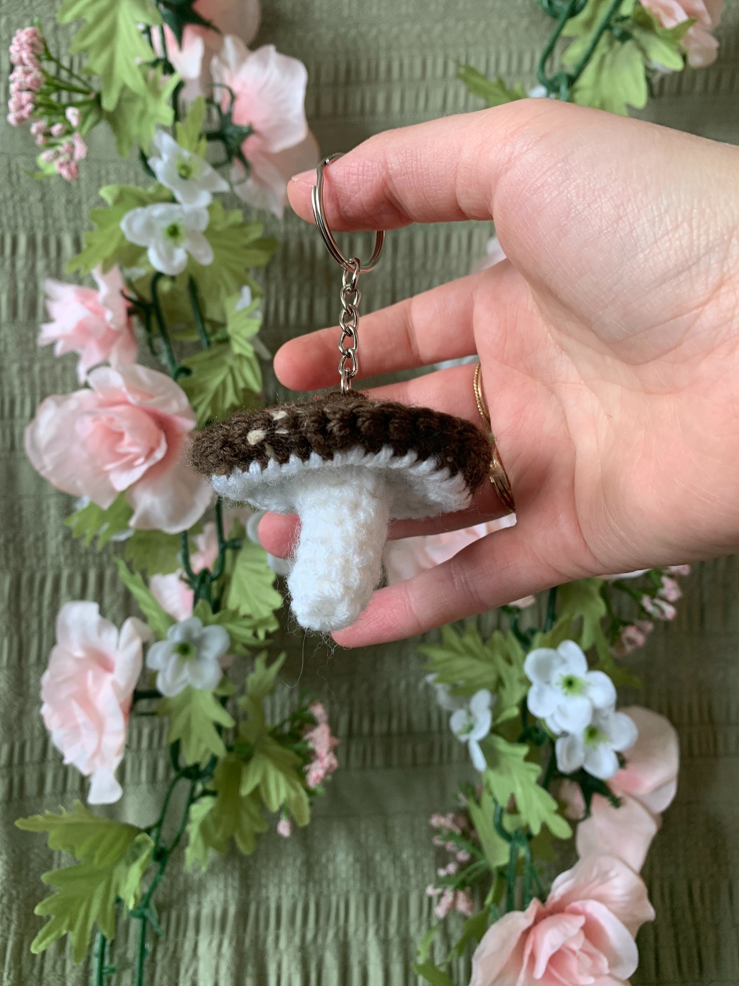 Mushroom keychain