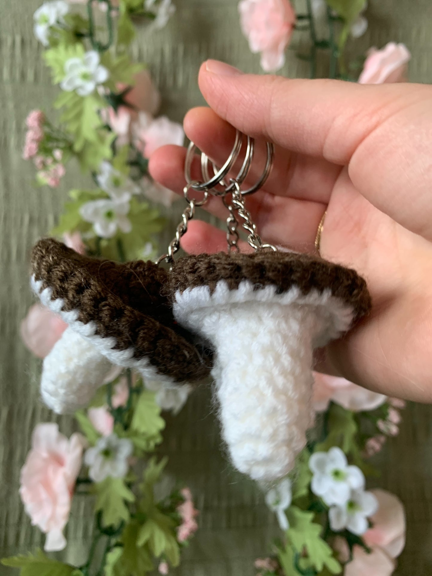 Mushroom keychain