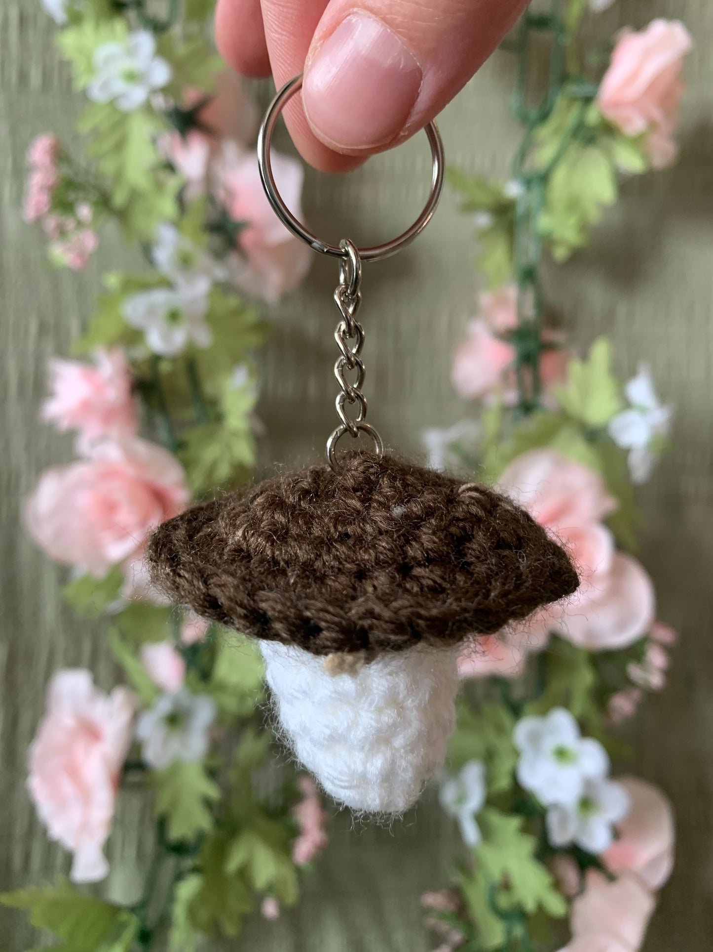 Mushroom keychain