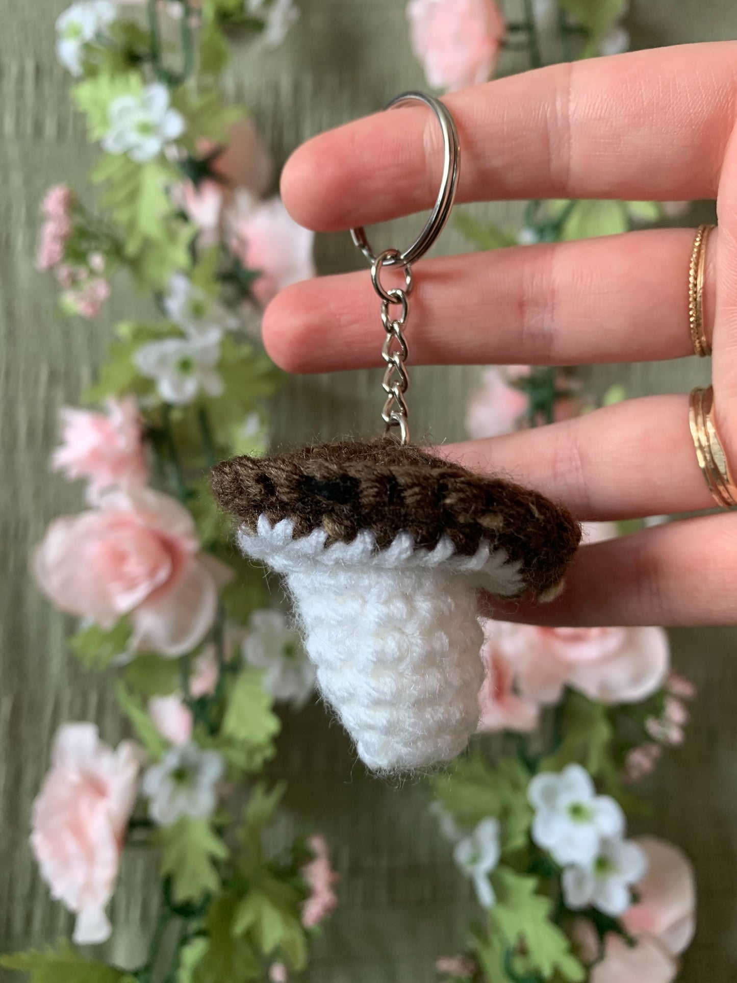 Mushroom keychain