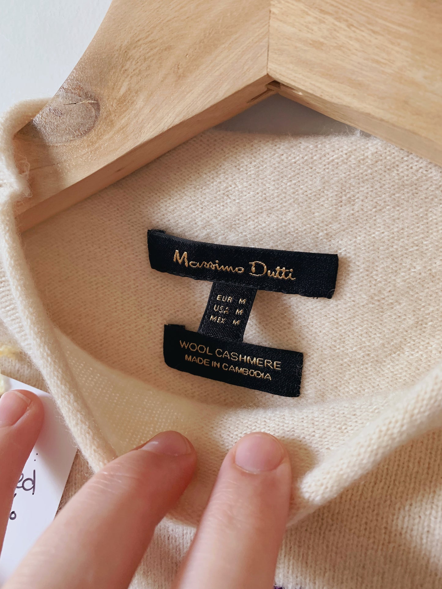 Cashmere Flower Upcycled Turtleneck