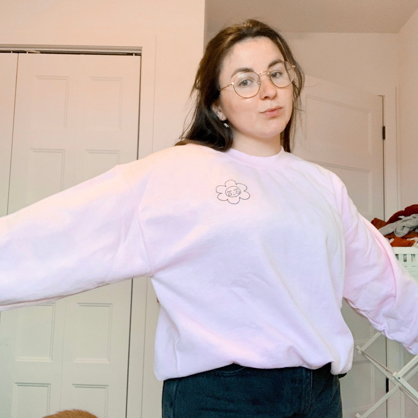 Happy Flower Crewneck
