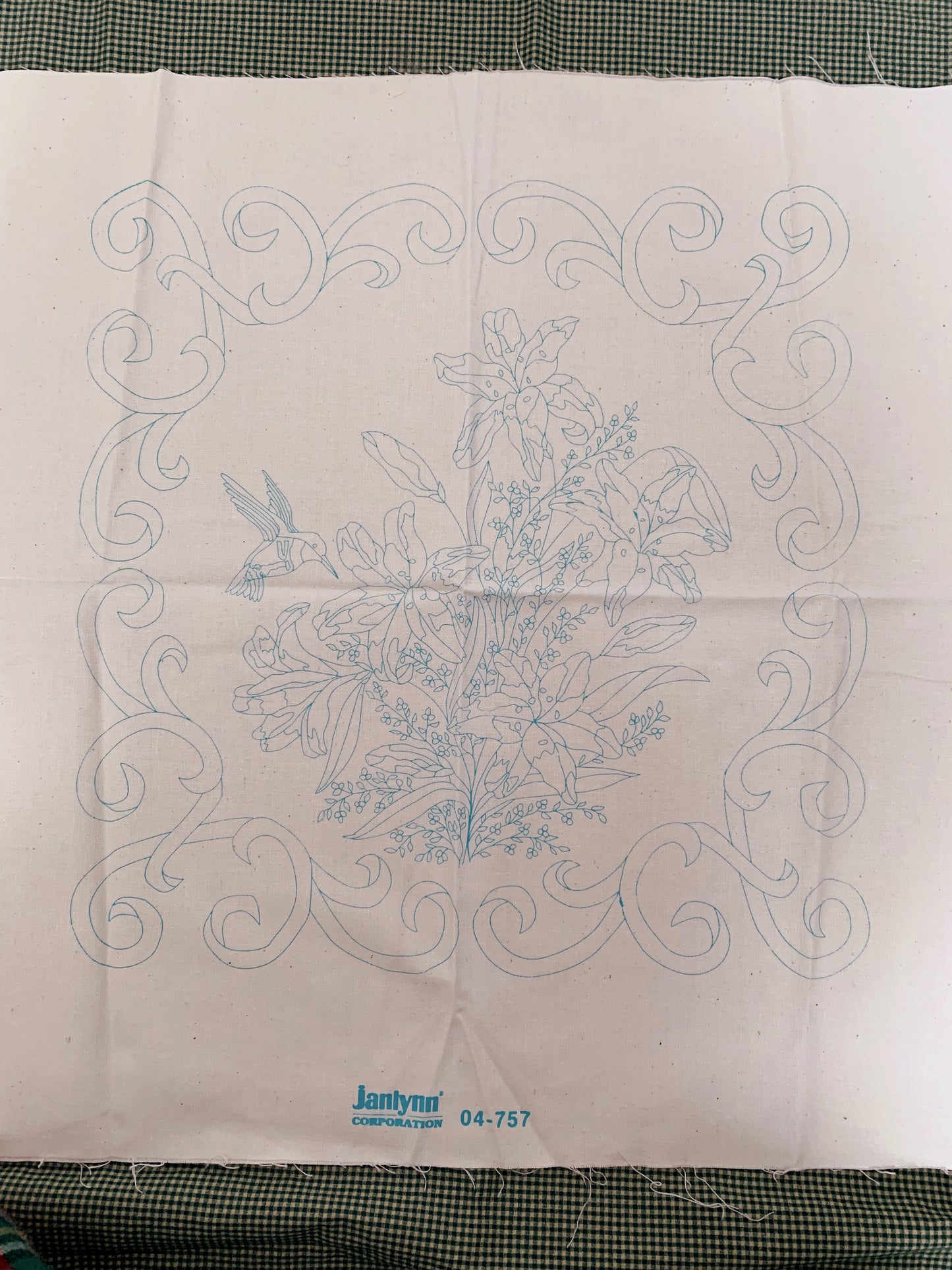 Vintage Embroidery Pillow Kit