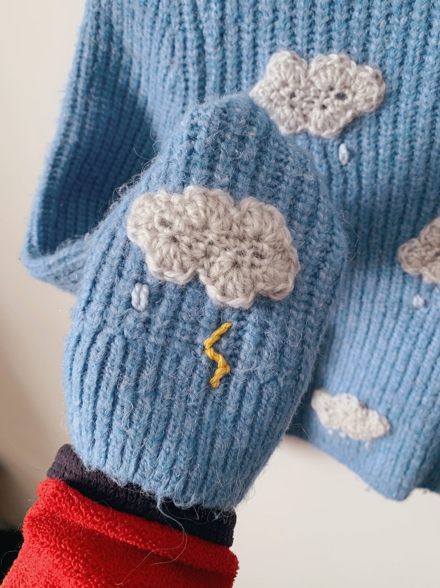 Clouds Upcycled Sweater