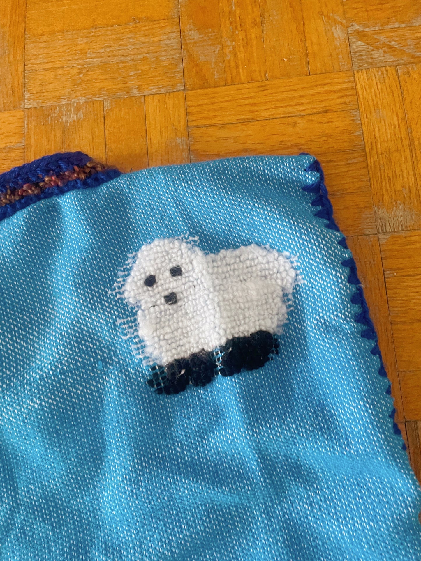 Upcycled Blanket Horsey Sweater