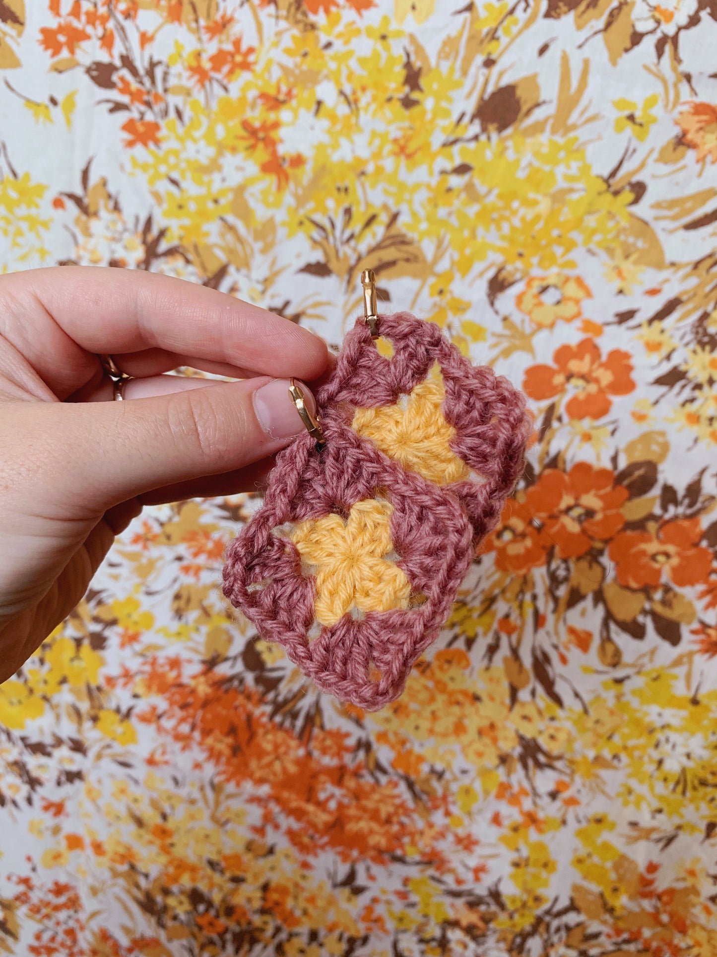 Granny Square Earrings