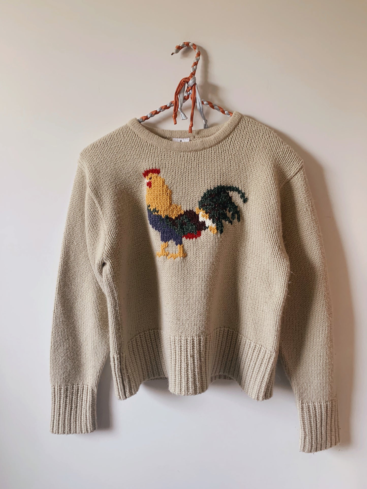Chicken Embroidered Sweater