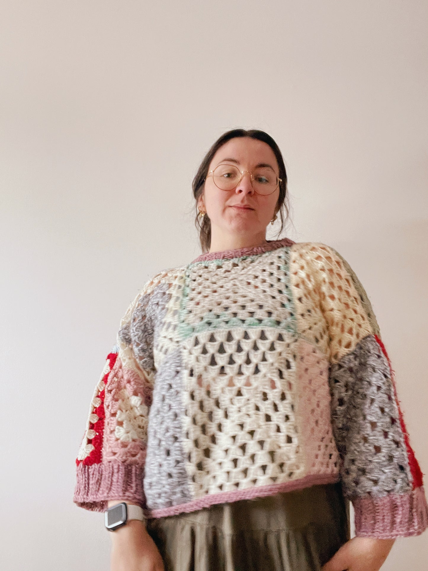 Upcycled Blanket crochet Sweater