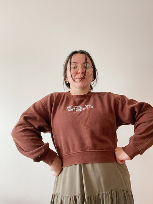 Sea Lion Embroidered Sweater