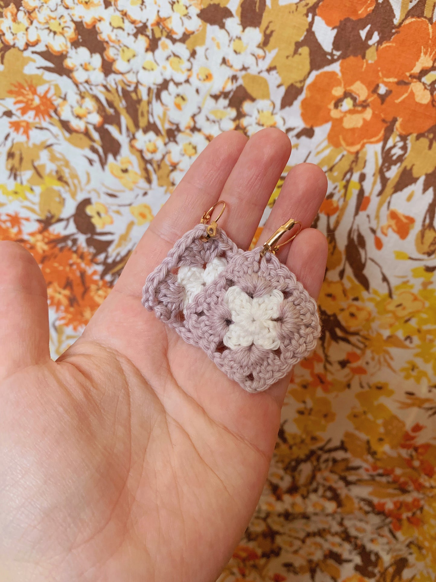 Granny Square Earrings