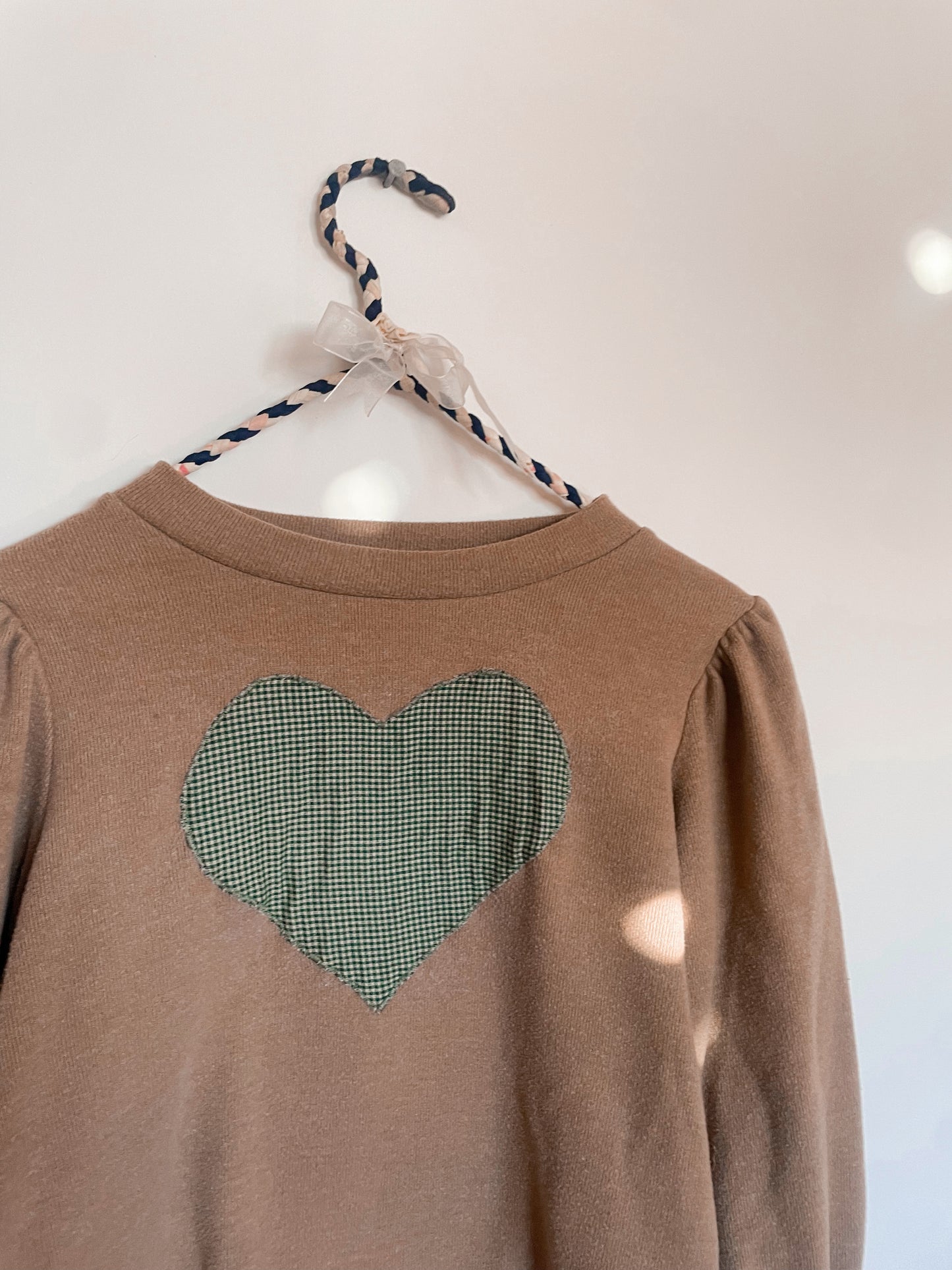 Heart Patchwork Thrifted Crewneck