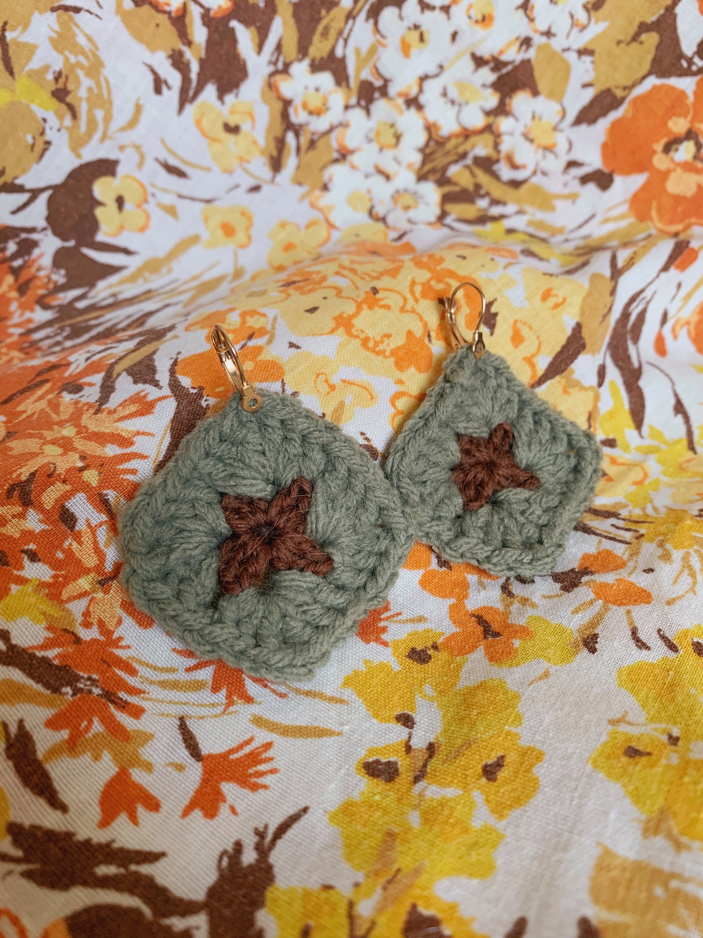 Granny Square Earrings