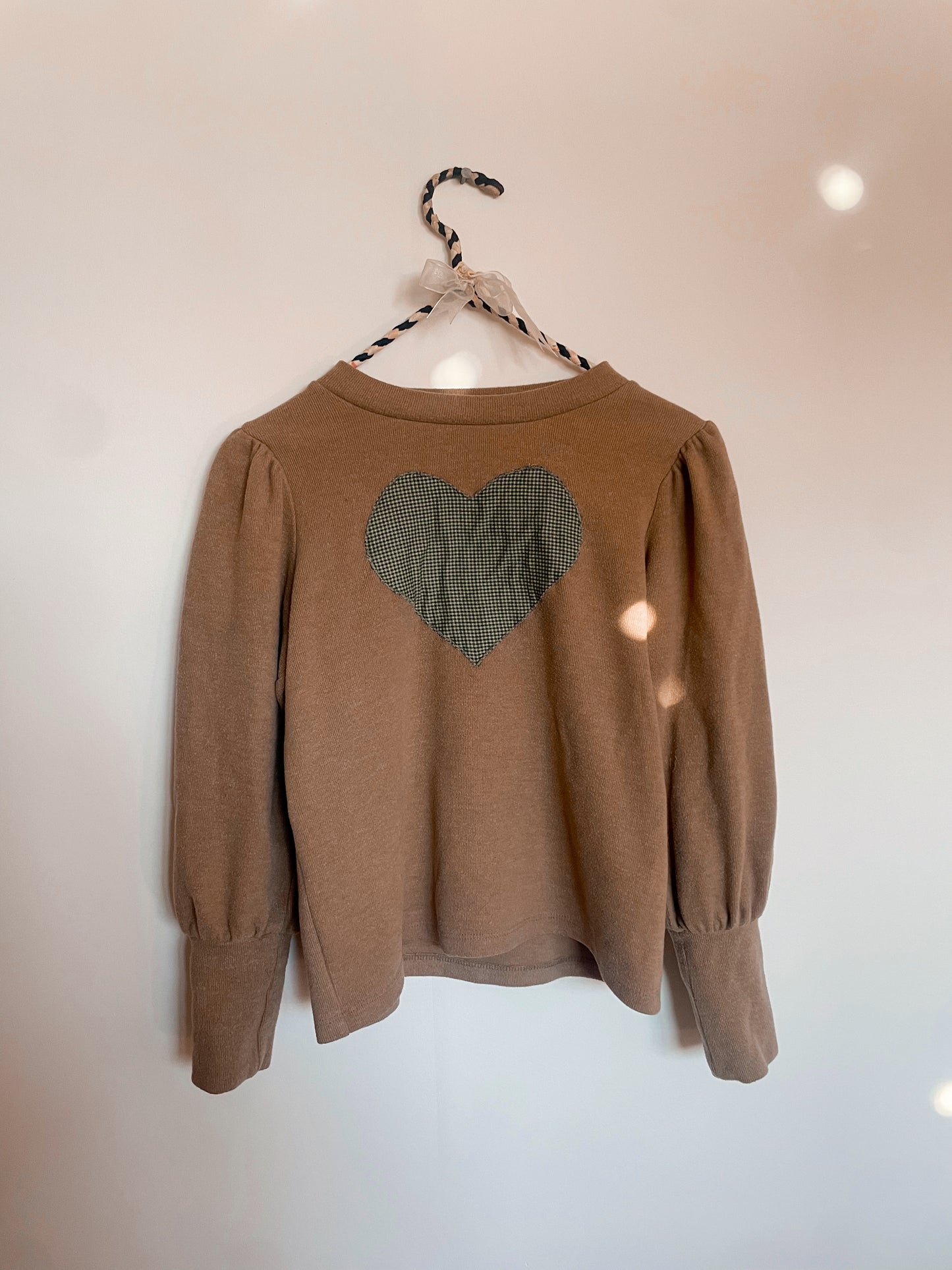 Heart Patchwork Thrifted Crewneck