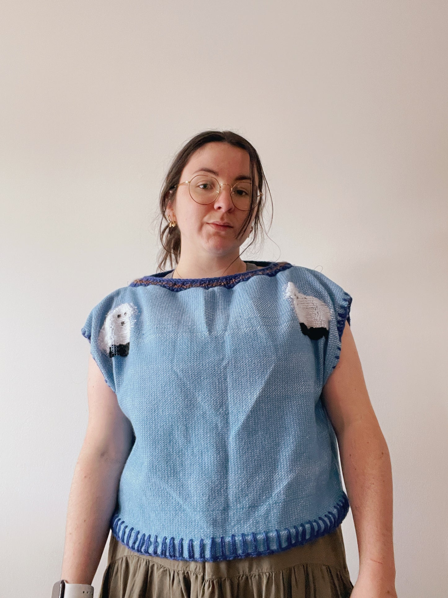 Upcycled Blanket Horsey Sweater