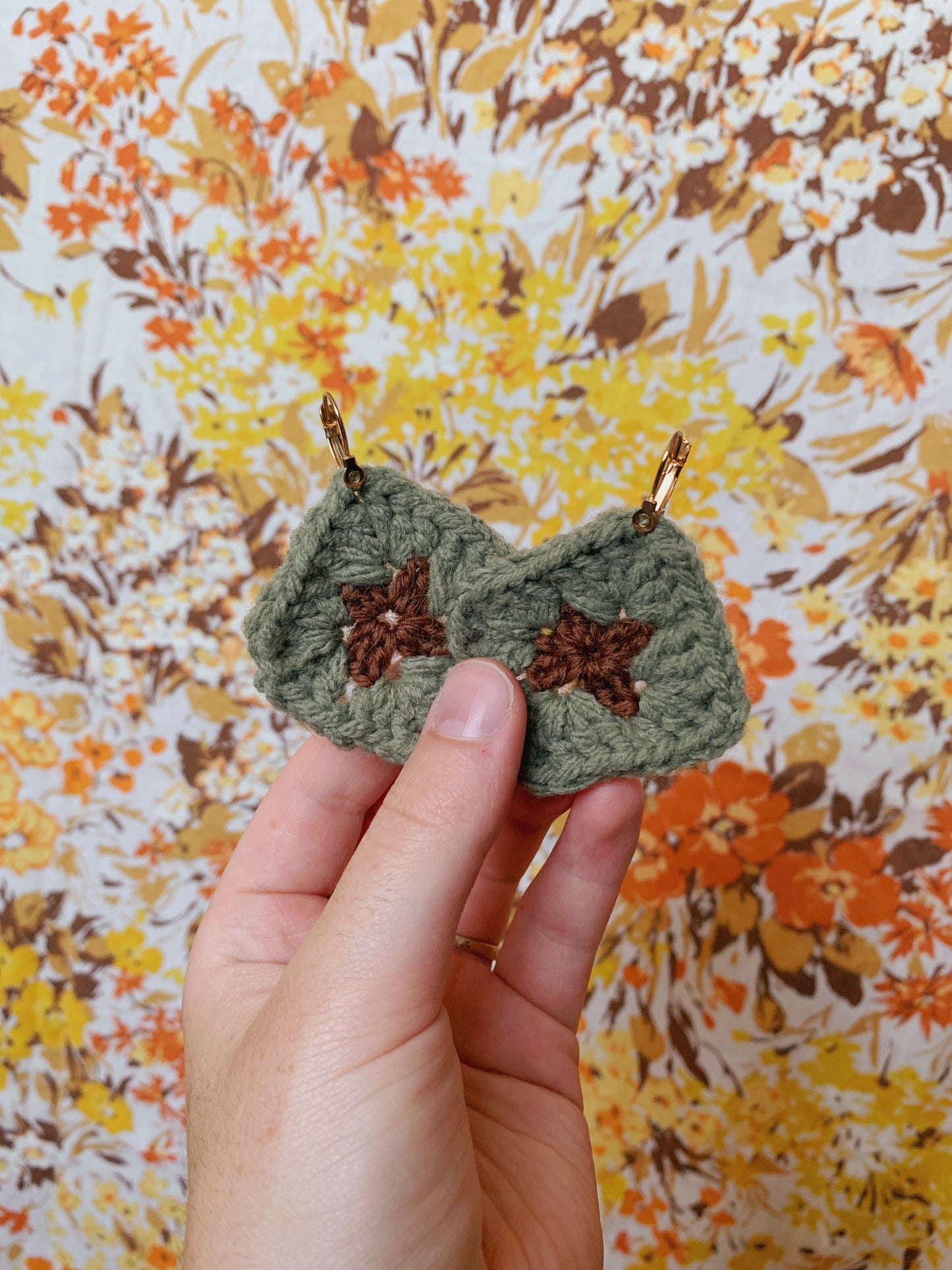 Granny Square Earrings