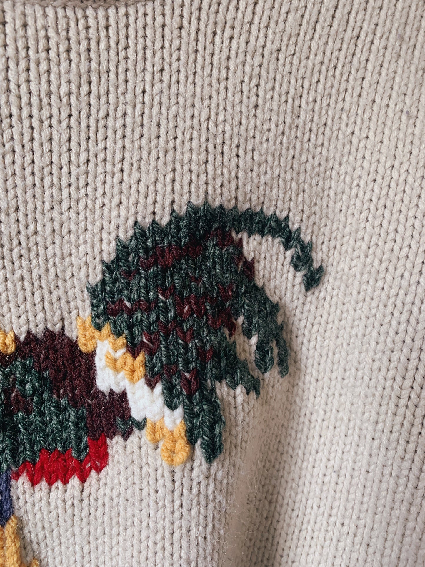 Chicken Embroidered Sweater