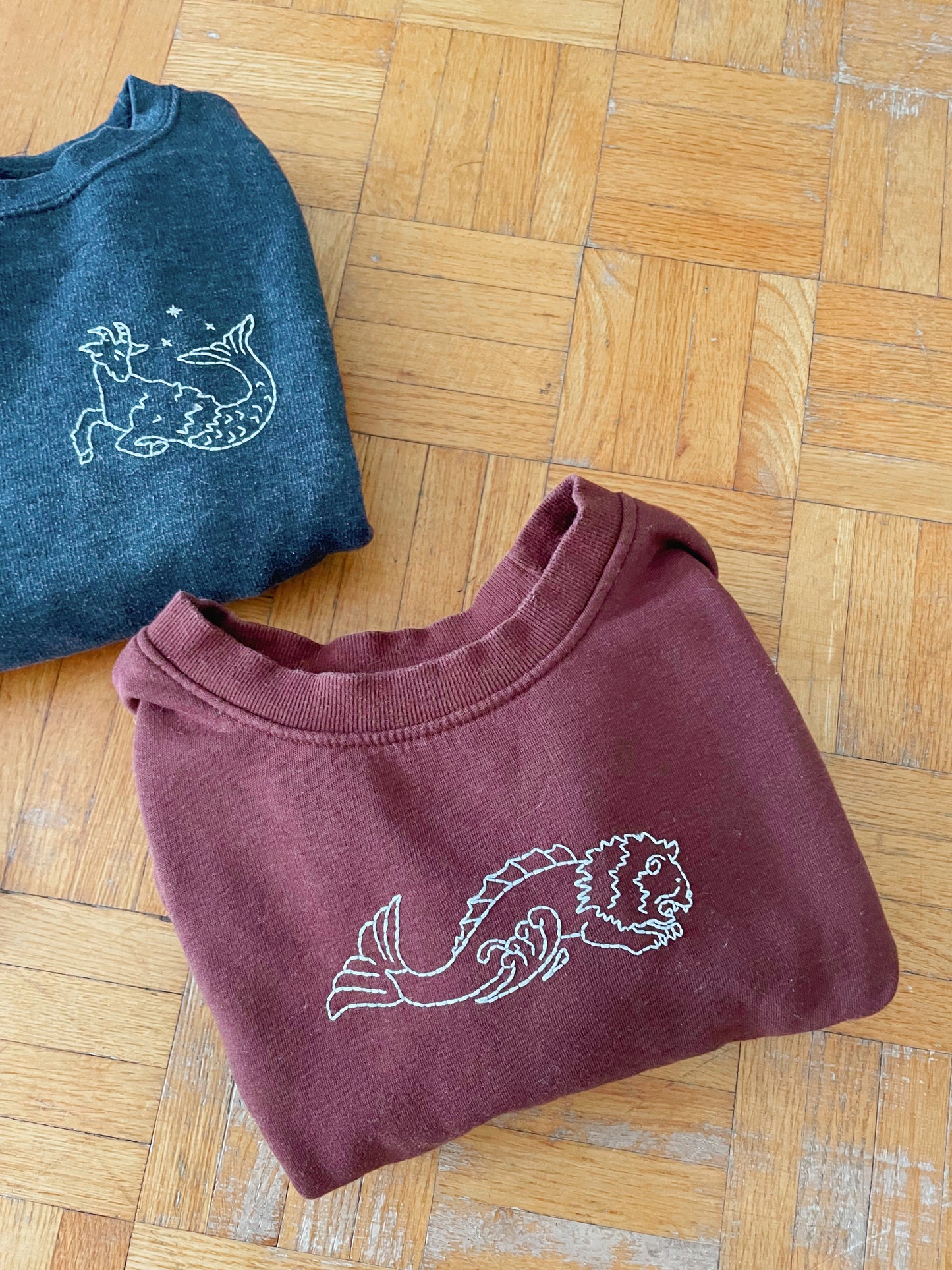 Sea Lion Embroidered Sweater