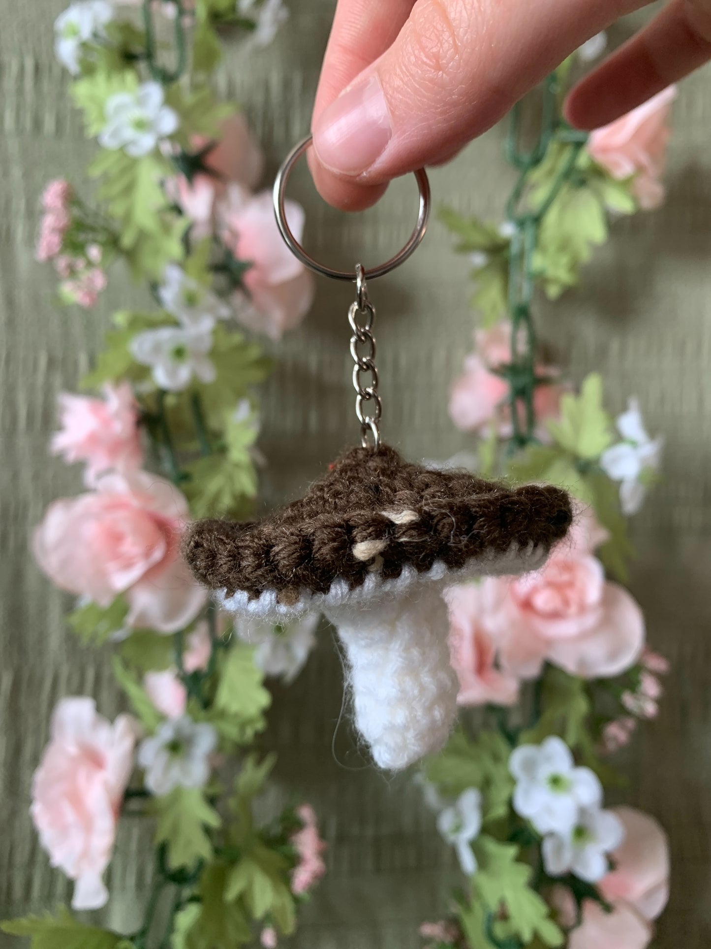 Mushroom keychain