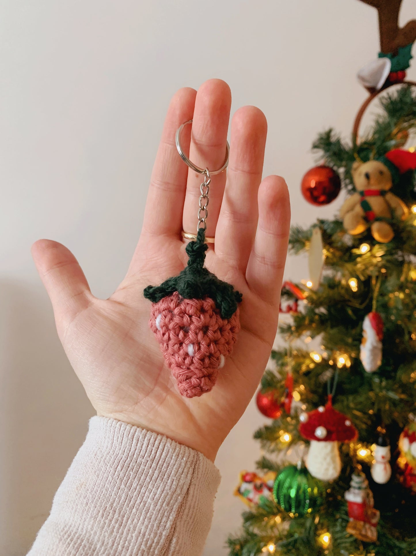 Strawberry keychain